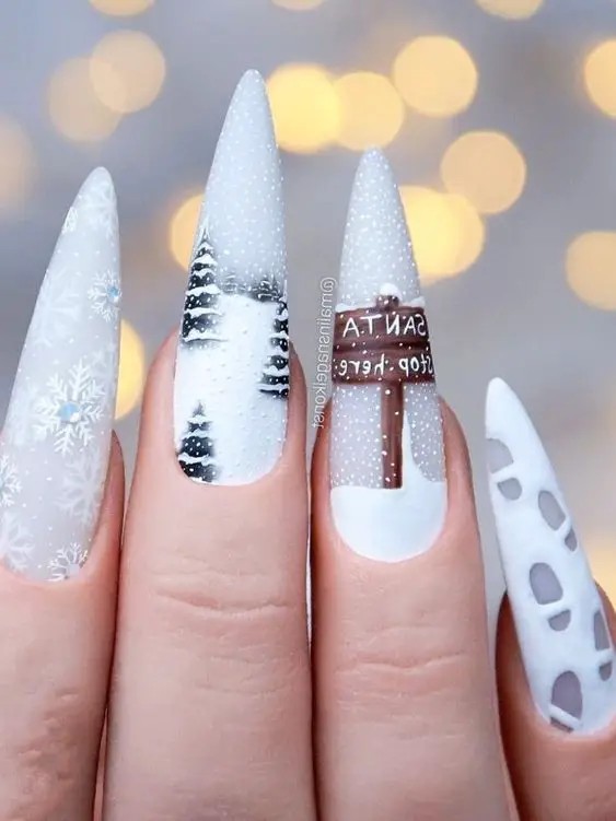 Elegant Matte Nails: