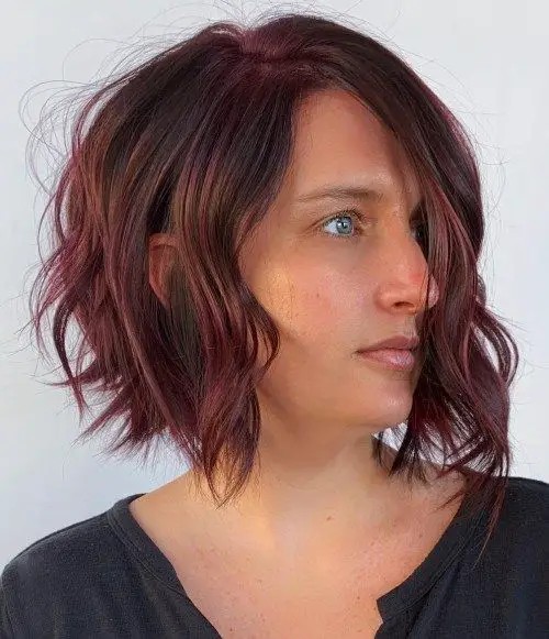 Asymmetrical Bob with Long Bangs