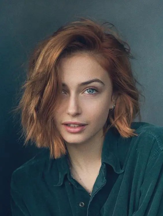 Asymmetrical Bob with Textured Waves