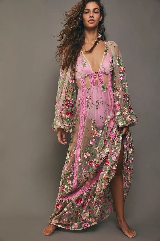 Embroidered Maxi Dress