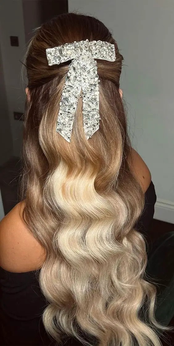 Cascading Curls with Sparkles