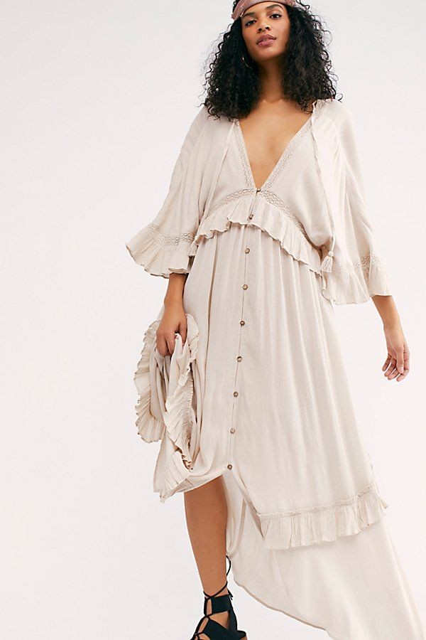 Boho Flutter Sleeve Dress