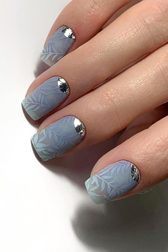 Serene Blue with Metallic Accents