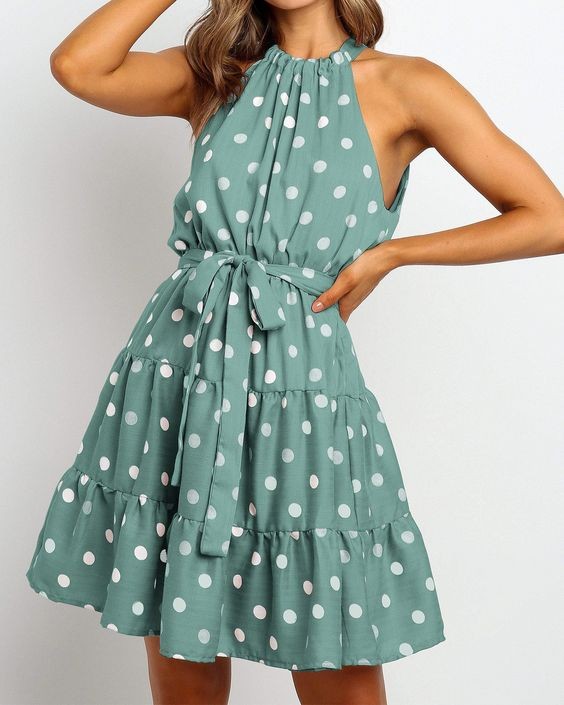 Polka Dot Midi Dress