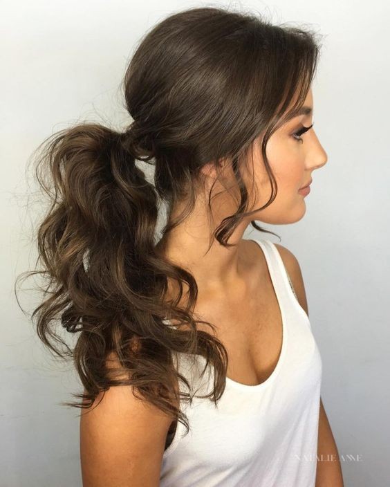 Braided Ponytail with a Bouffant