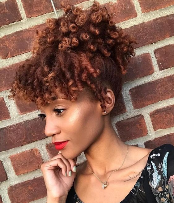 Curly Short Ponytail: