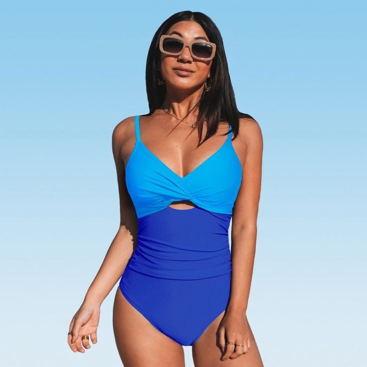 Baddie Chic: Electric Blue One-Piece