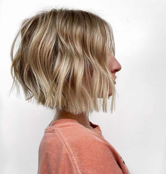 Textured Bob with Highlights