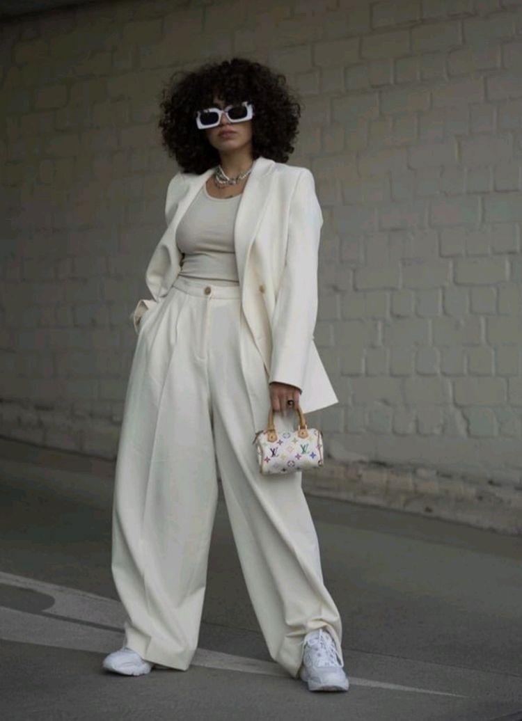 Tailored Blazer and Wide-Leg Pants