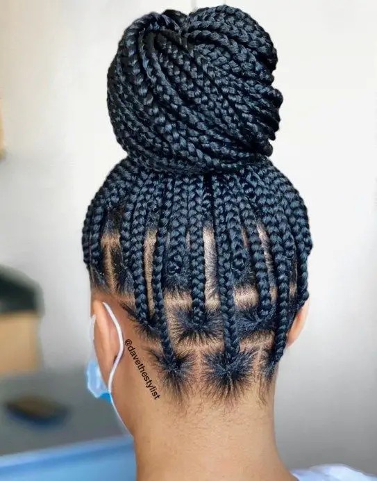 Knotless Braided Updo: