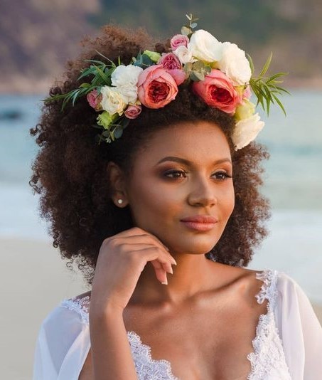 Twist-Outs with Floral Accessories