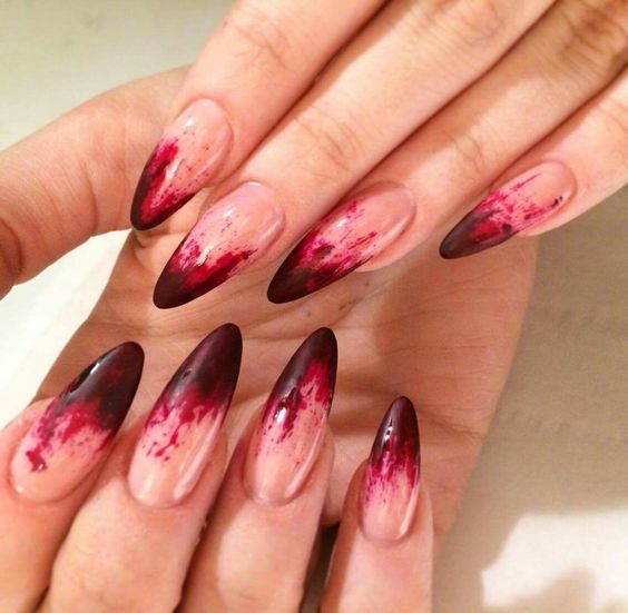 Bloody Vampire Nails: