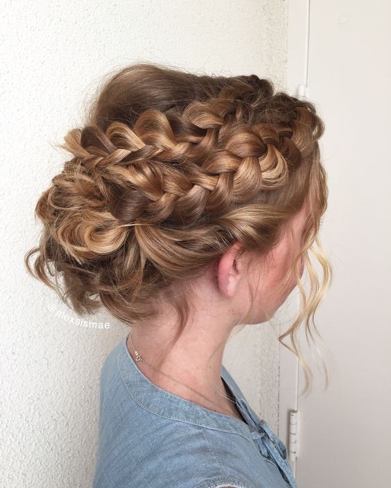 Boho Braided Updo