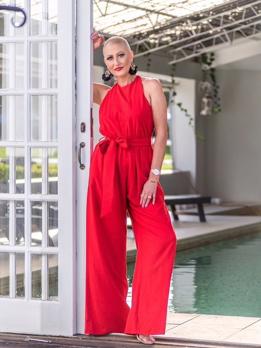 Striking Red Jumpsuit