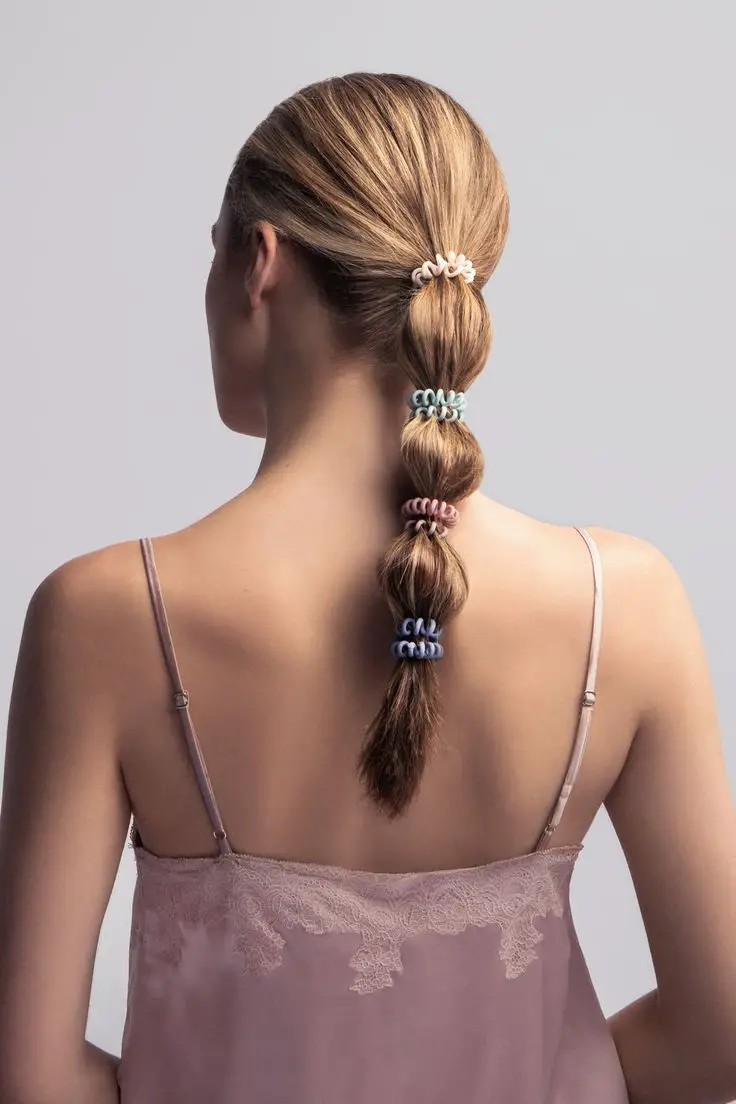 Playful Ponytail with Floral Accents