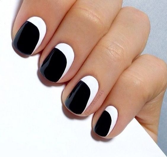 Monochrome Nail Art