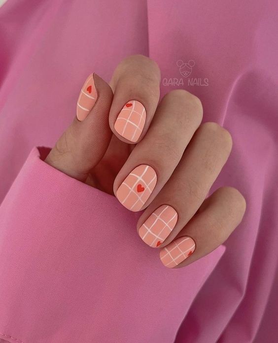 Geometric Pastel Pink