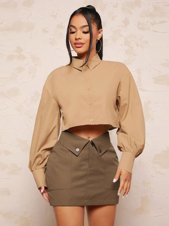 The Classy Crop Button-Up