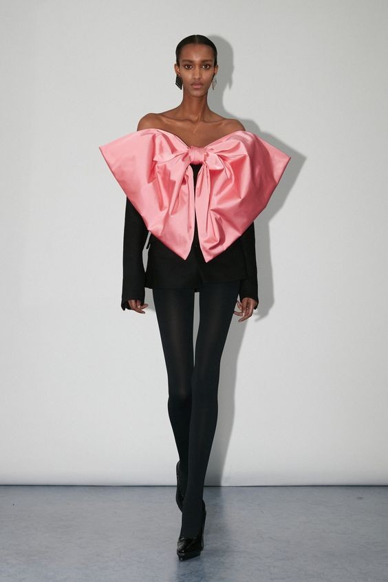 Bold Pink Bow Blouse – The Statement Piece