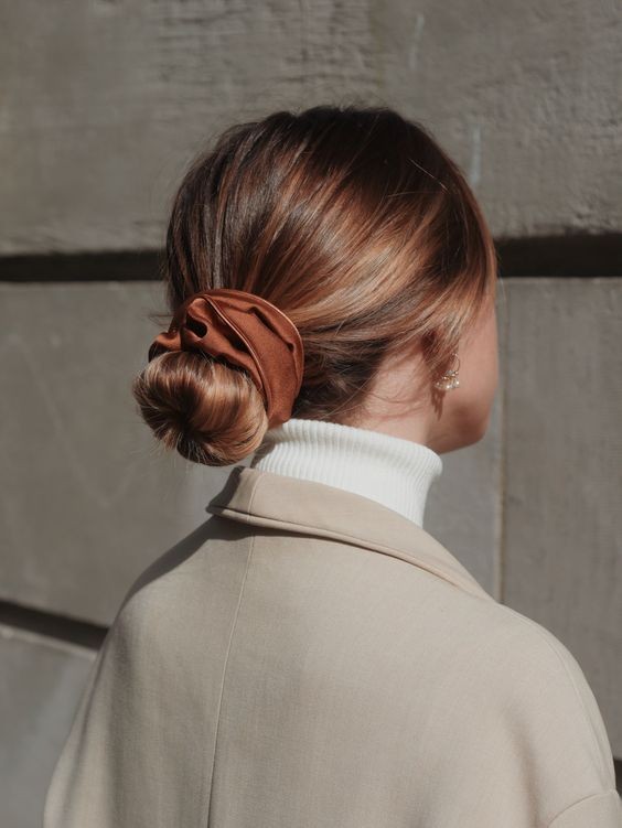 The Velvet Scrunchie Bun