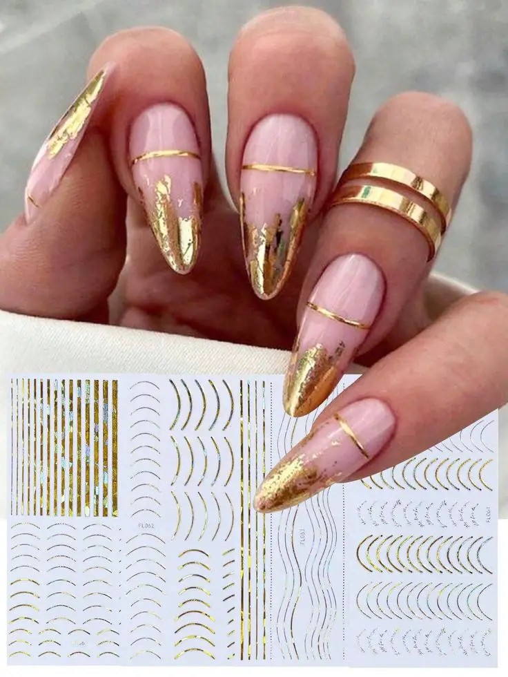 Metallic Gold Tips