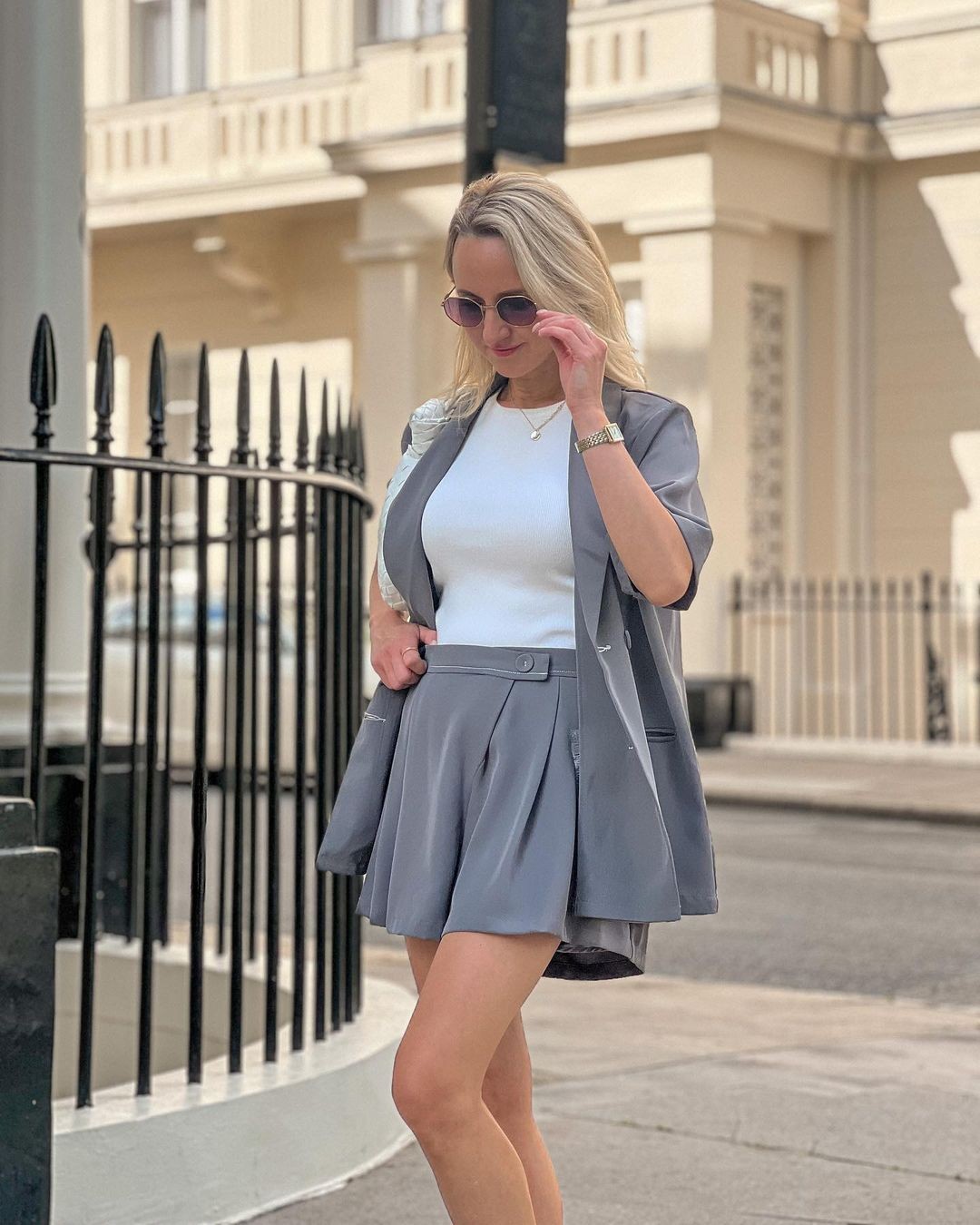 Grey Shorts for a Polished Business Casual