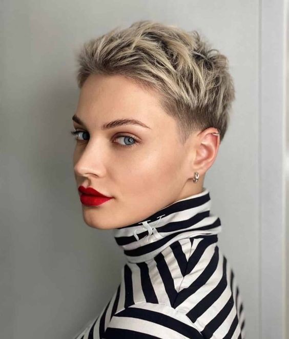 Idea 10: Textured Pixie Cut