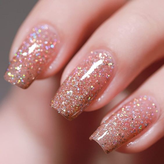 Subdued Glitter Gradient: