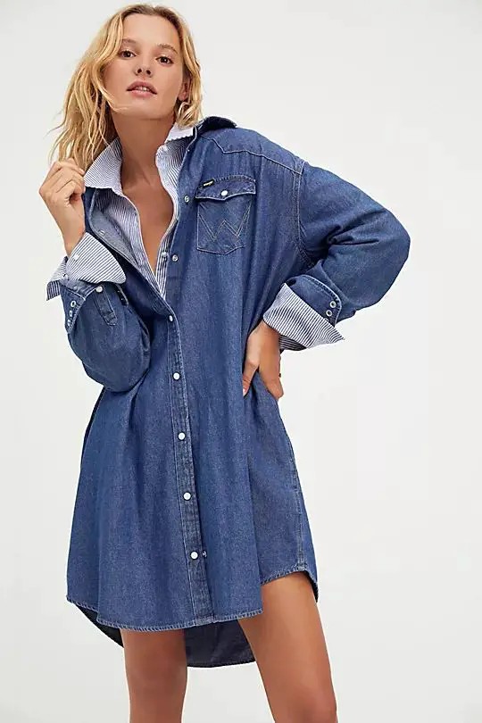 Denim Shirt Dress