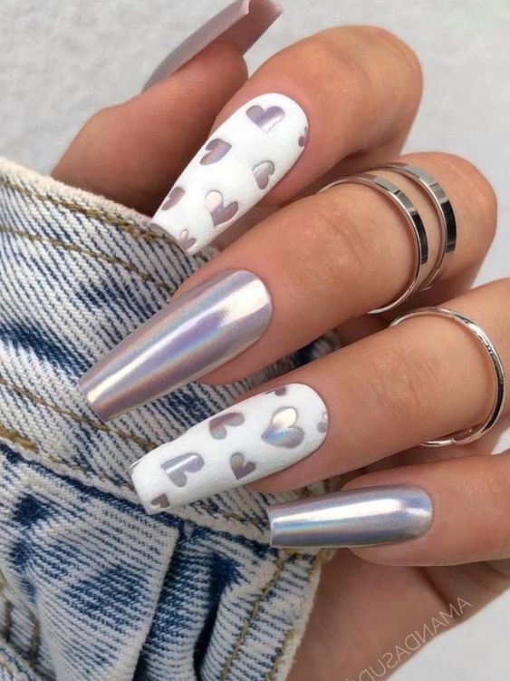 Silver Chrome and Metallic Accents: