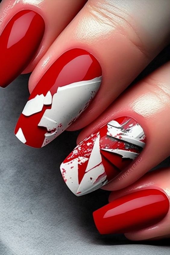 Red and White Patterns: