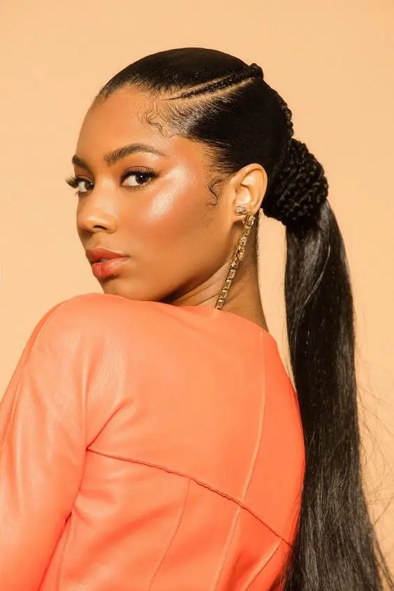 Sleek Low Ponytail