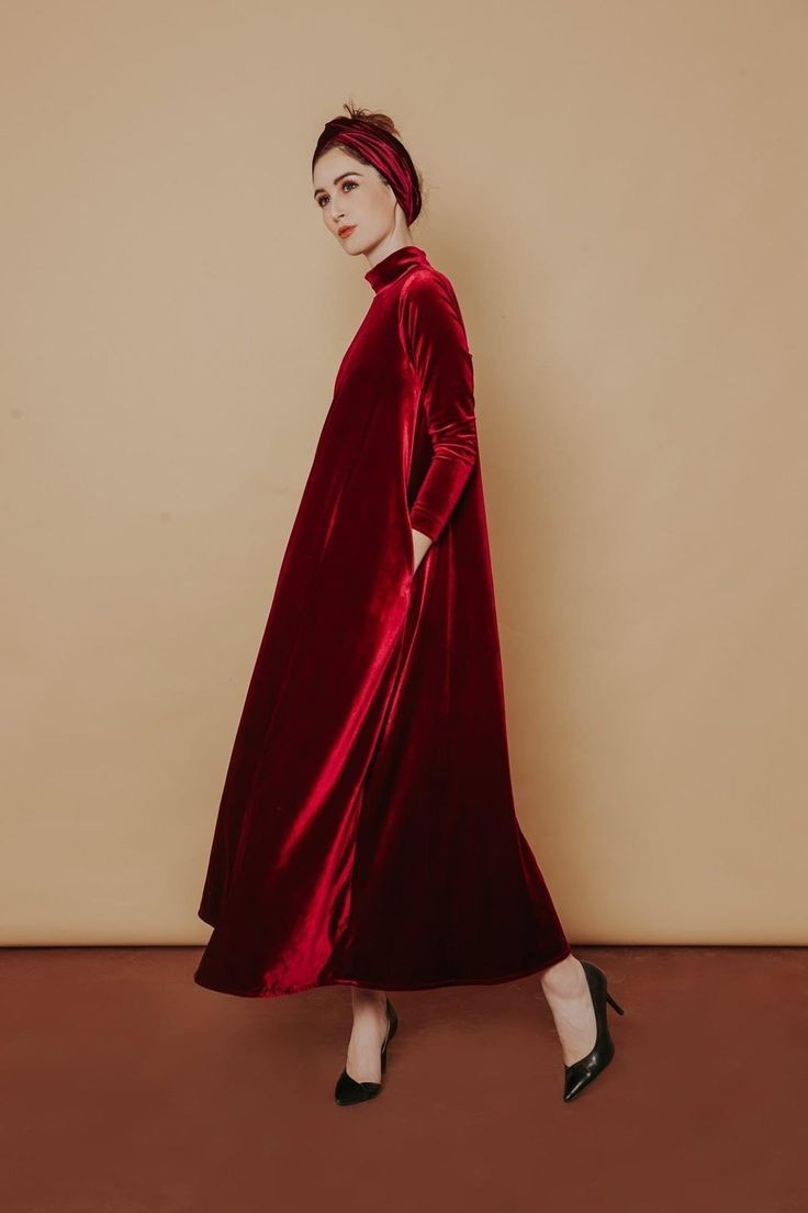 Velvet A-Line Dress