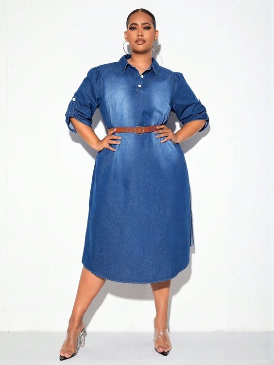 Denim Chambray Dress