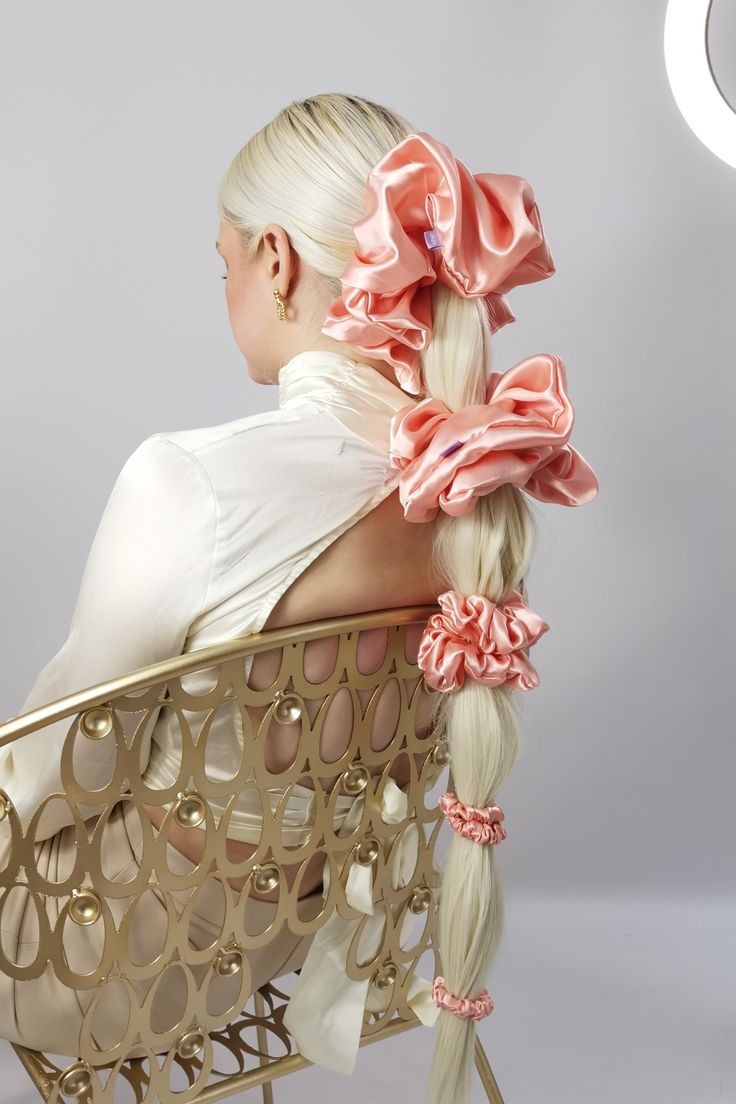 Playful Ponytail with Floral Accents