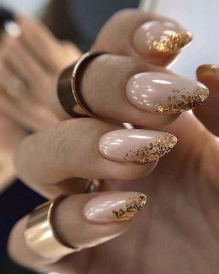 Nude to Gold Ombre