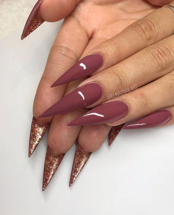 Dusty Rose Nails