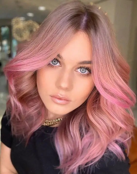 Rose Gold Balayage