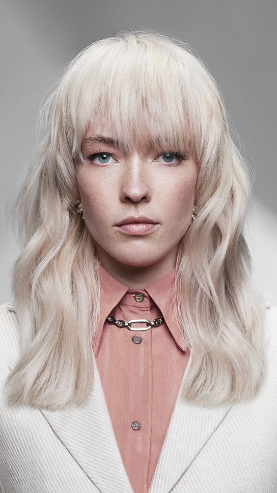 Blonde Bangs with a Contemporary Edge