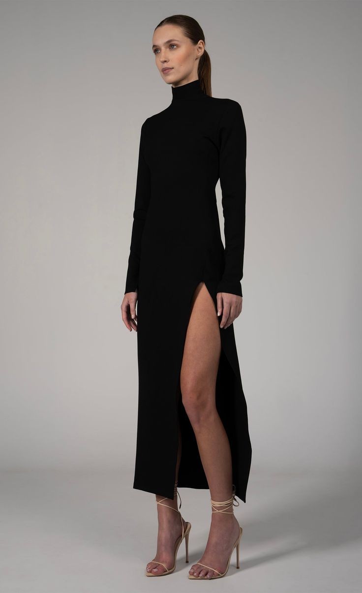 Turtleneck Maxi Dress