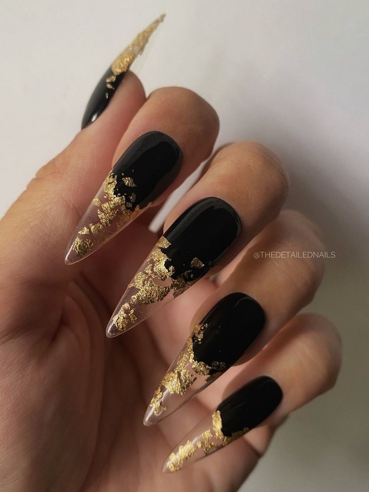 Black and Gold Accents: