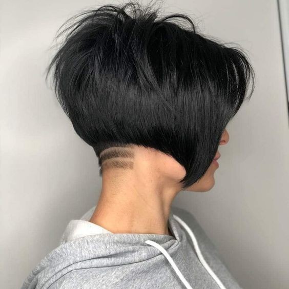 Undercut Bob with Geometric Designs