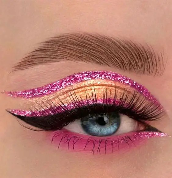 Raspberry Glitter Liner