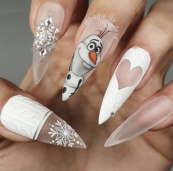 Frozen-Inspired Nails