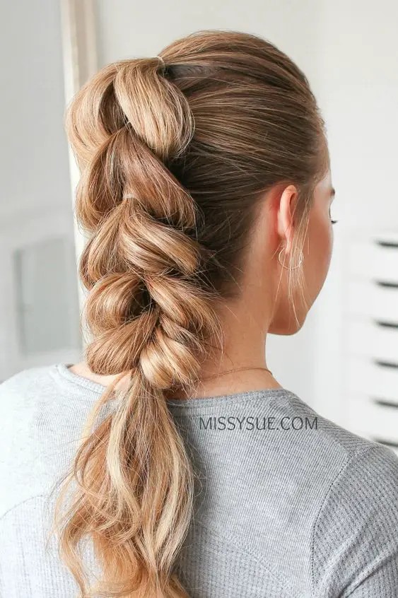 Pull-Through Braid Ponytail