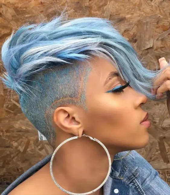 Pixie Cut with Undercut and Design