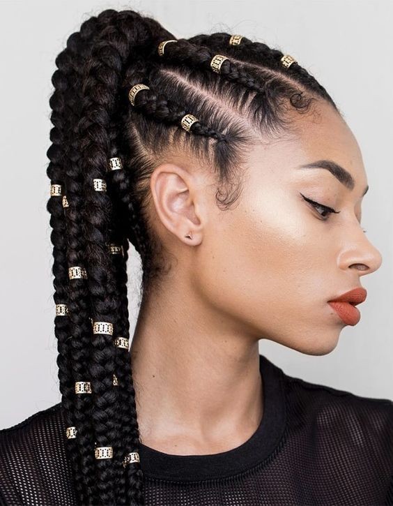 Braided Ponytail with a Twist