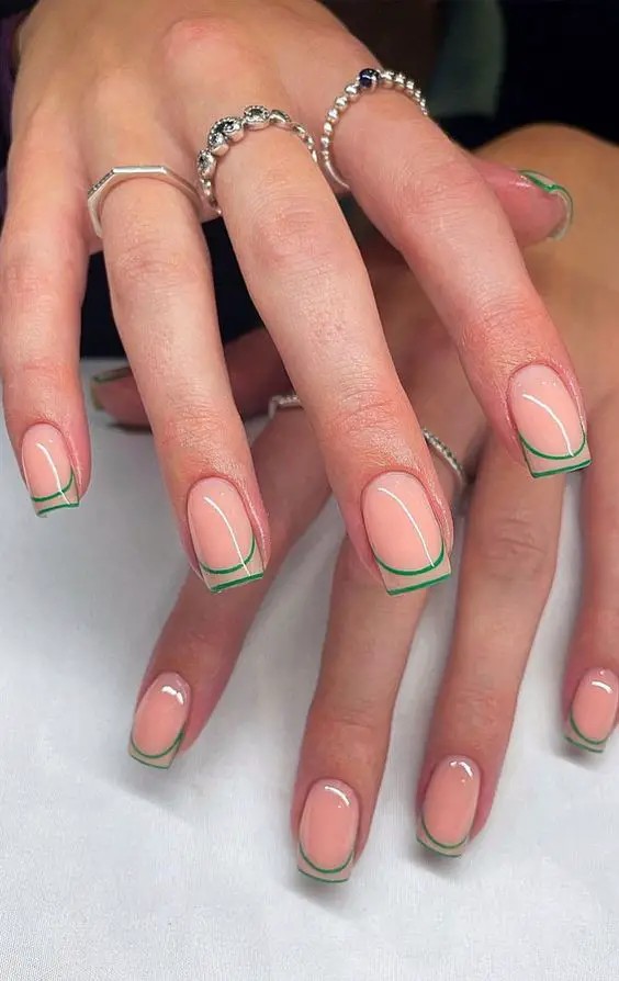 Evergreen French Tips