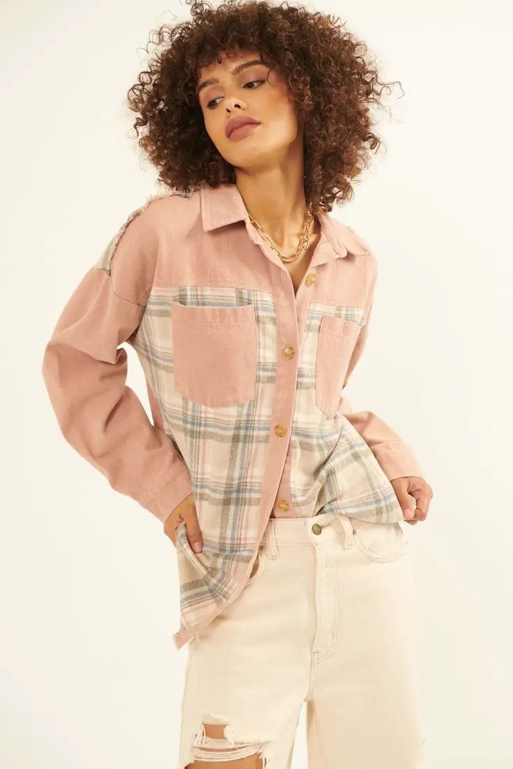 Pastel and Plaid: A Soft Take on Fall Casual