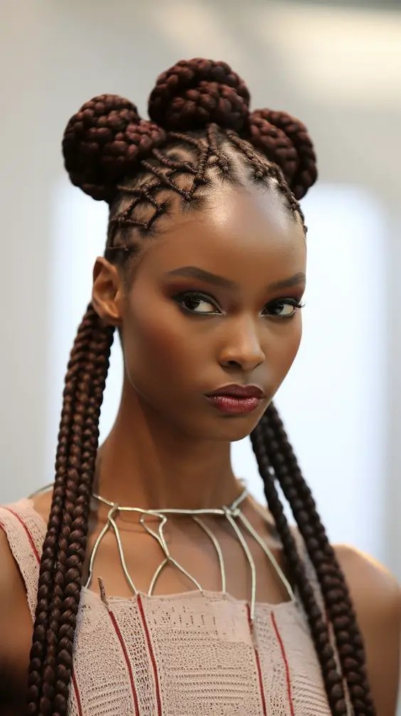 The Playful Charm of Bantu Knots and Braids